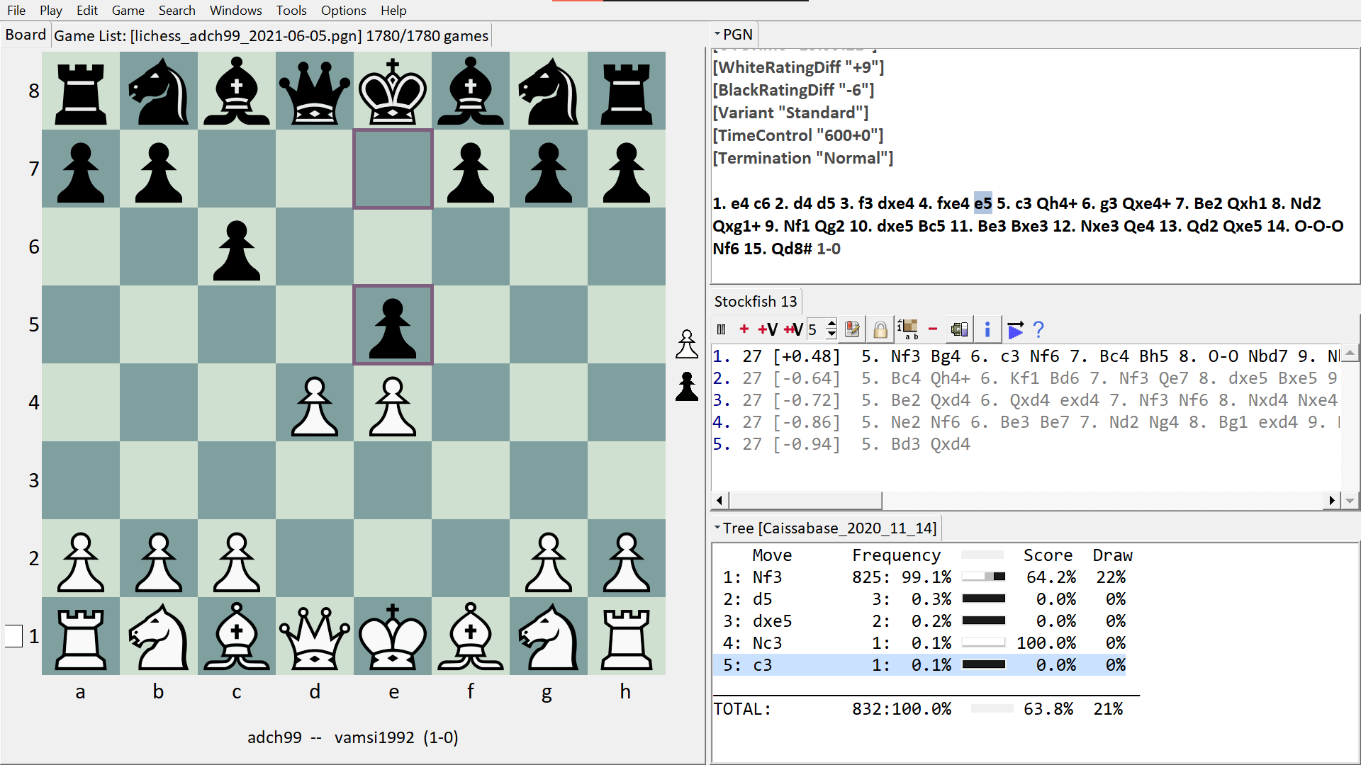 ChessBase 13, Compatibility Database